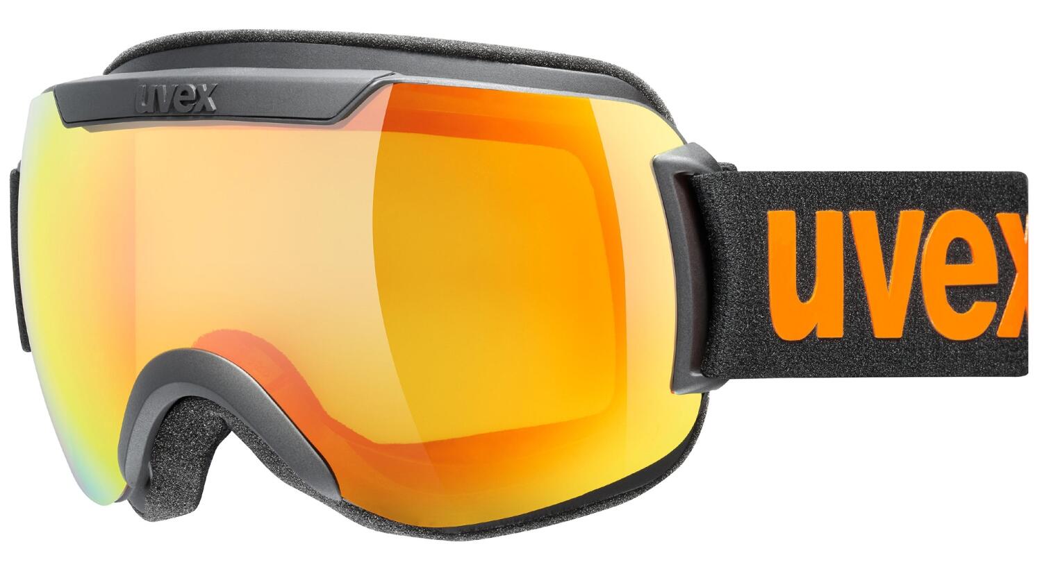 uvex Downhill 2000 CV Skibrille (2530 black mat, mirror orange/colorvision yellow (S1)) von uvex