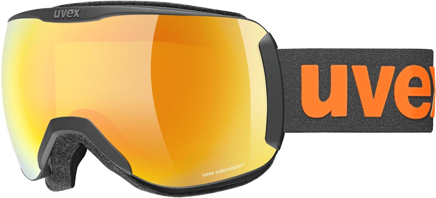 uvex Downhill 2100 CV Skibrille (2430 black matt, mirror orange/colorvision yellow (S1)) von uvex