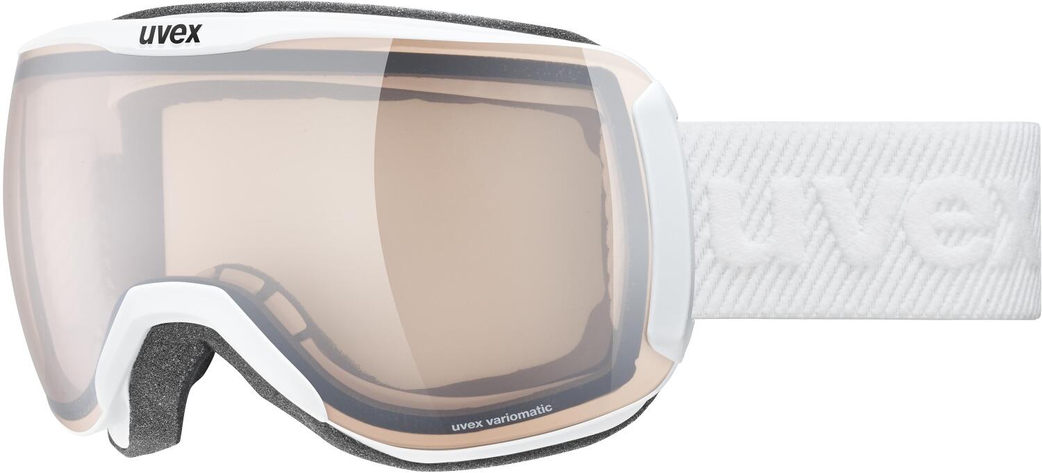 uvex Downhill 2100 Variomatic Skibrille (1030 white matt, mirror silver/variomatic clear (S1-S3)) von uvex