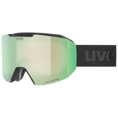 uvex evidnt Attract Variomatic small Take Off (2230 black matt, mirror green/variomatic clear (S1-S3)) uvex evidnt Attract Variomatic small Take Off (2230 black matt, mirror green/variomatic clear (S1-S3)) von uvex