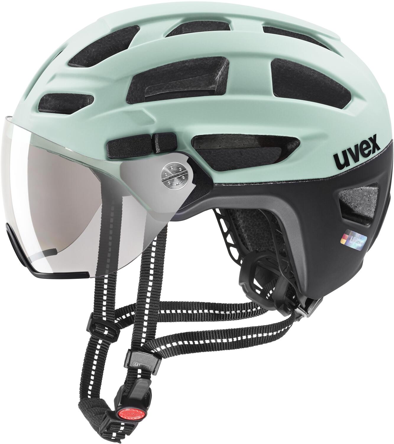 uvex Finale Visor Fahrradhelm (56-61 cm, 12 jade/black matt) von uvex