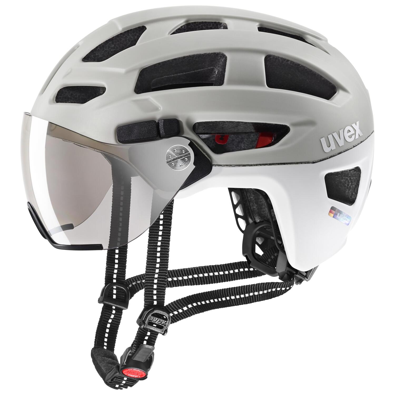 uvex Finale Visor Radhelm (52-57 cm, 10 sand/white matt) von uvex