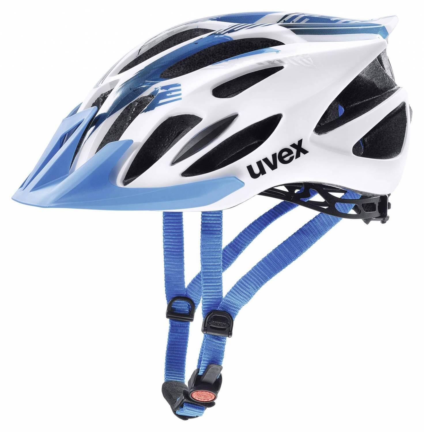 uvex Flash Fahrradhelm (53-56 cm, 01 white/blue) von uvex