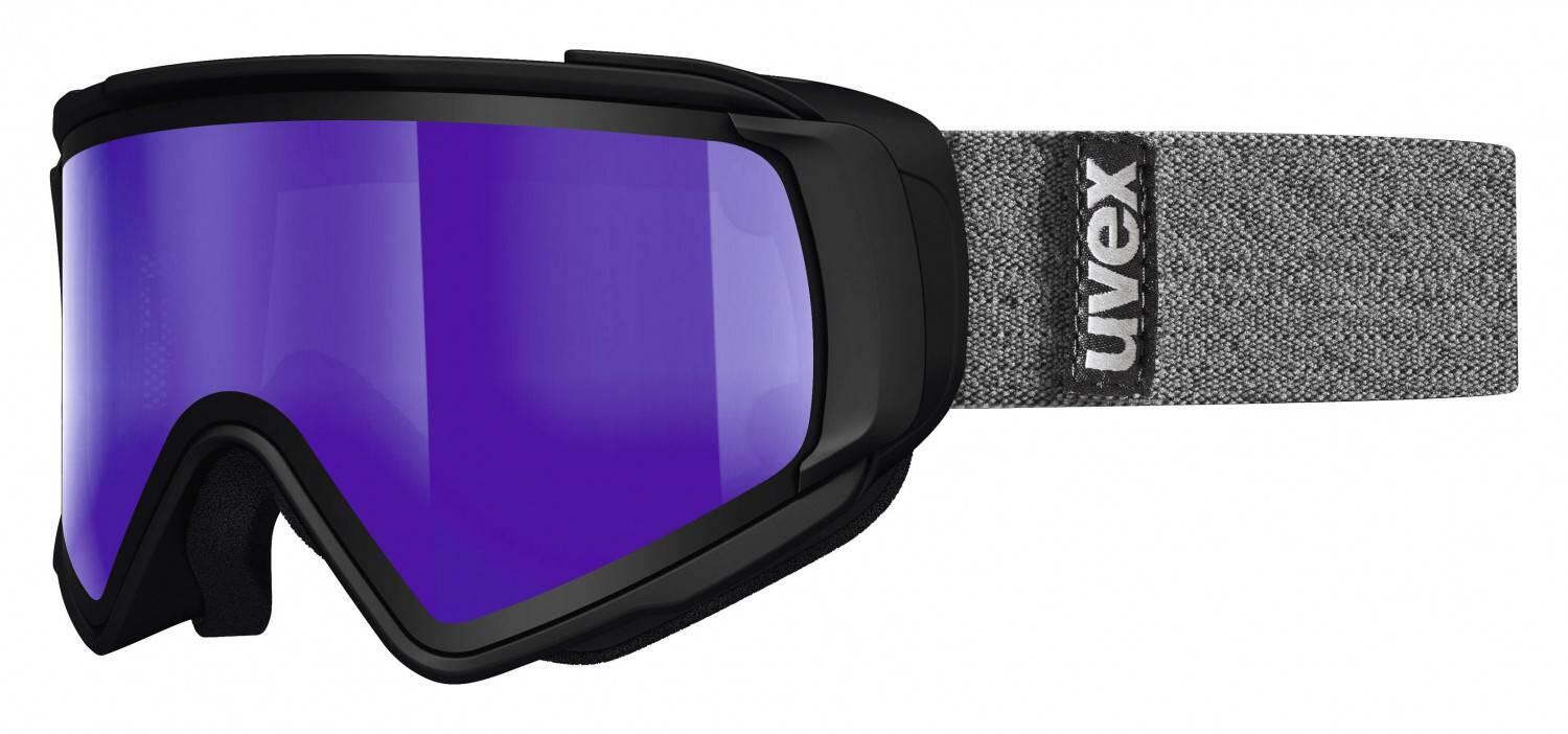 uvex Jakk Take off Skibrille (2226 black mat, double lens cylindric, litemirror blue, lasergold lite/clear) von uvex