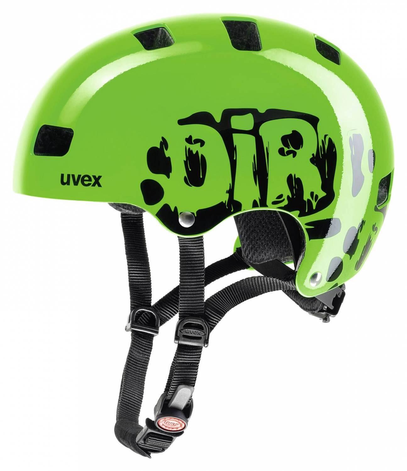 uvex Kid 3 Kinder-Fahrradhelm (55-58 cm, 10 dirtbike green) von uvex