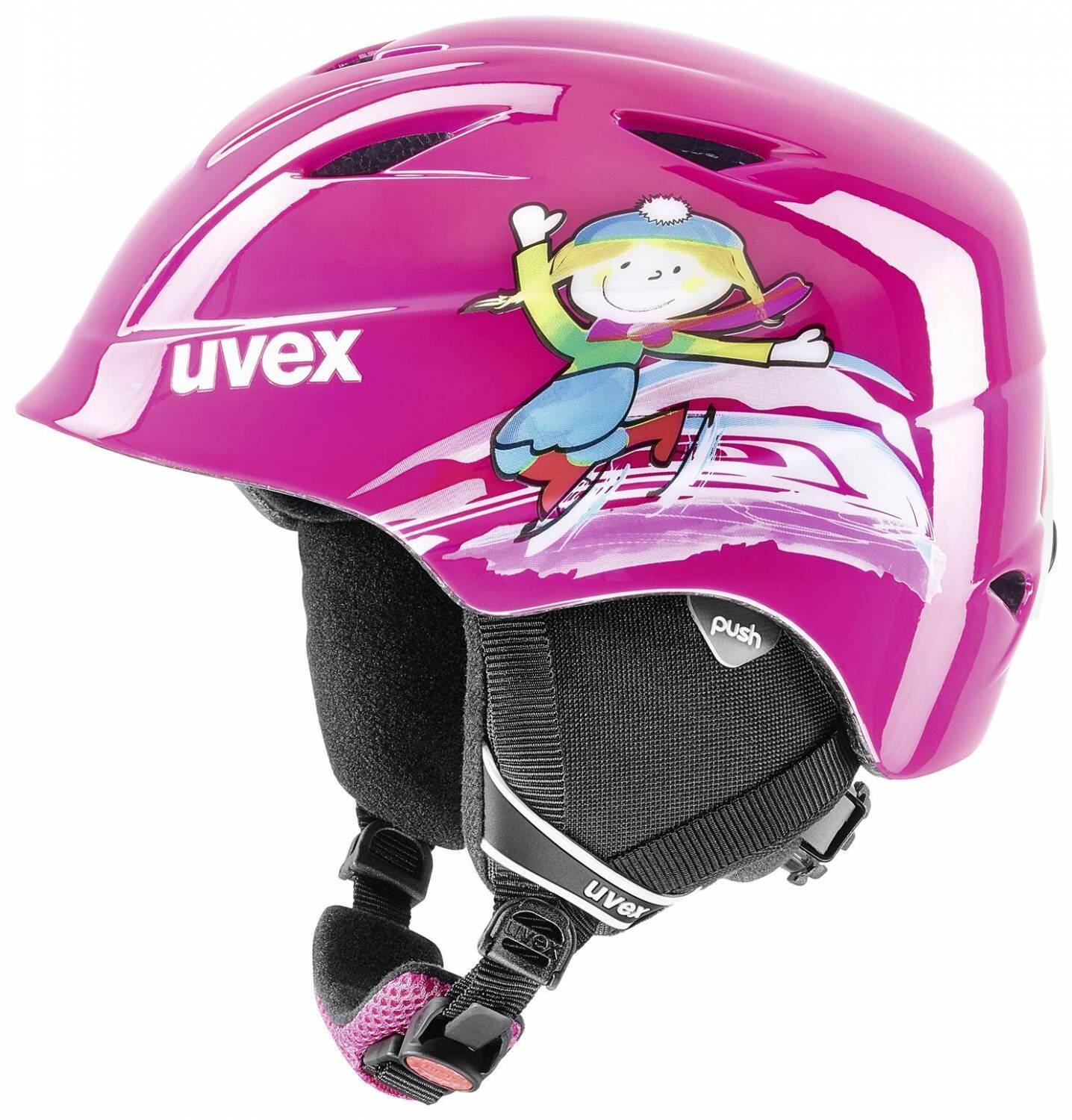 uvex Kinderskihelm Airwing 2 (46-50 cm, 93 pink) von uvex