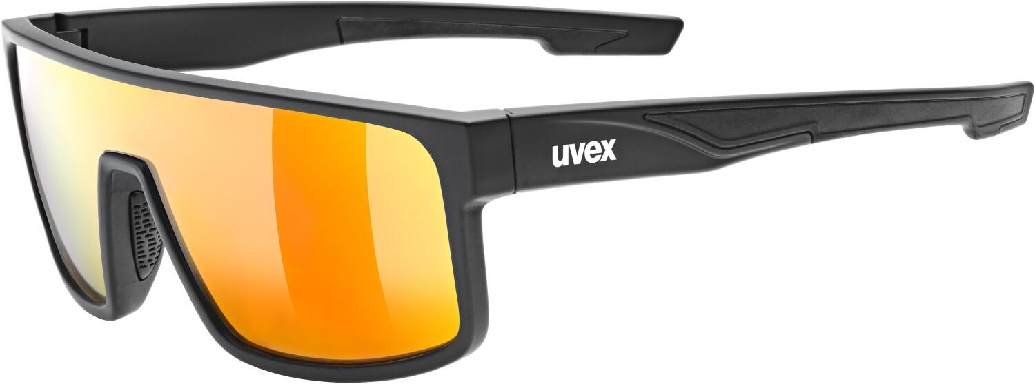 uvex LGL 51 Sportbrille (2213 black matt, mirror red (S3)) von uvex