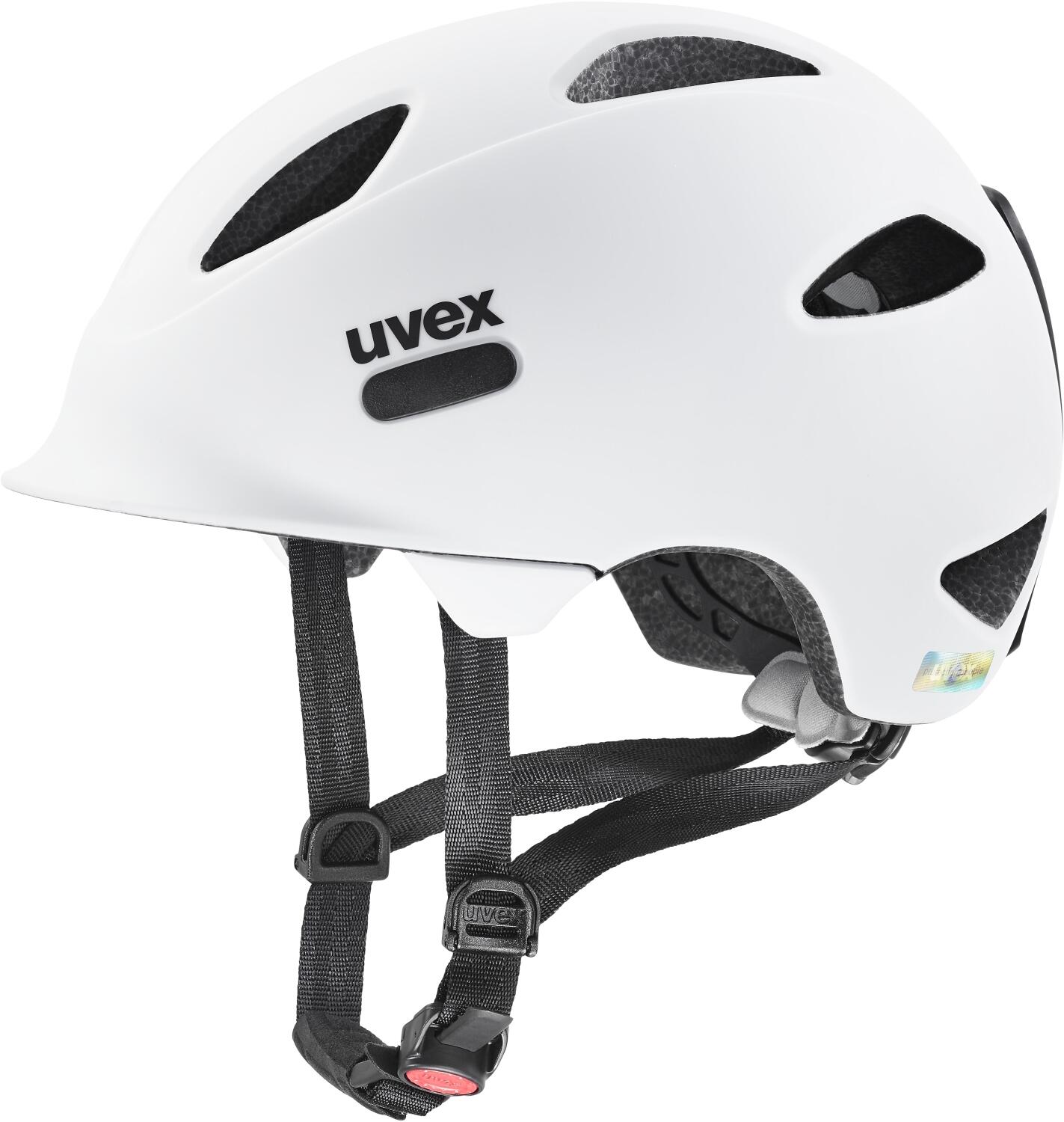 uvex Oyo Fahrradhelm (50-54 cm, 05 white/black mat) von uvex