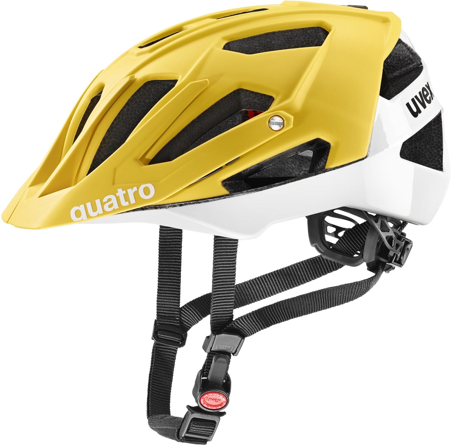 uvex Quatro cc  Fahrradhelm (52-57 cm, 05 sunbee/white matt) von uvex