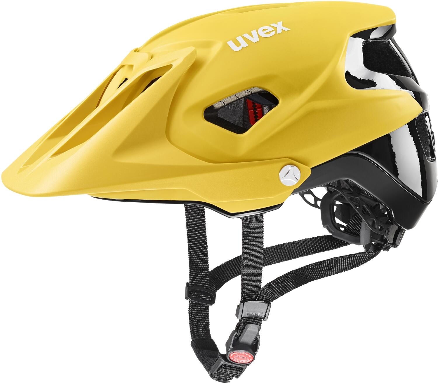 uvex Quatro integrale Fahrradhelm (52-57 cm, 12 sunbee/black matt) von uvex