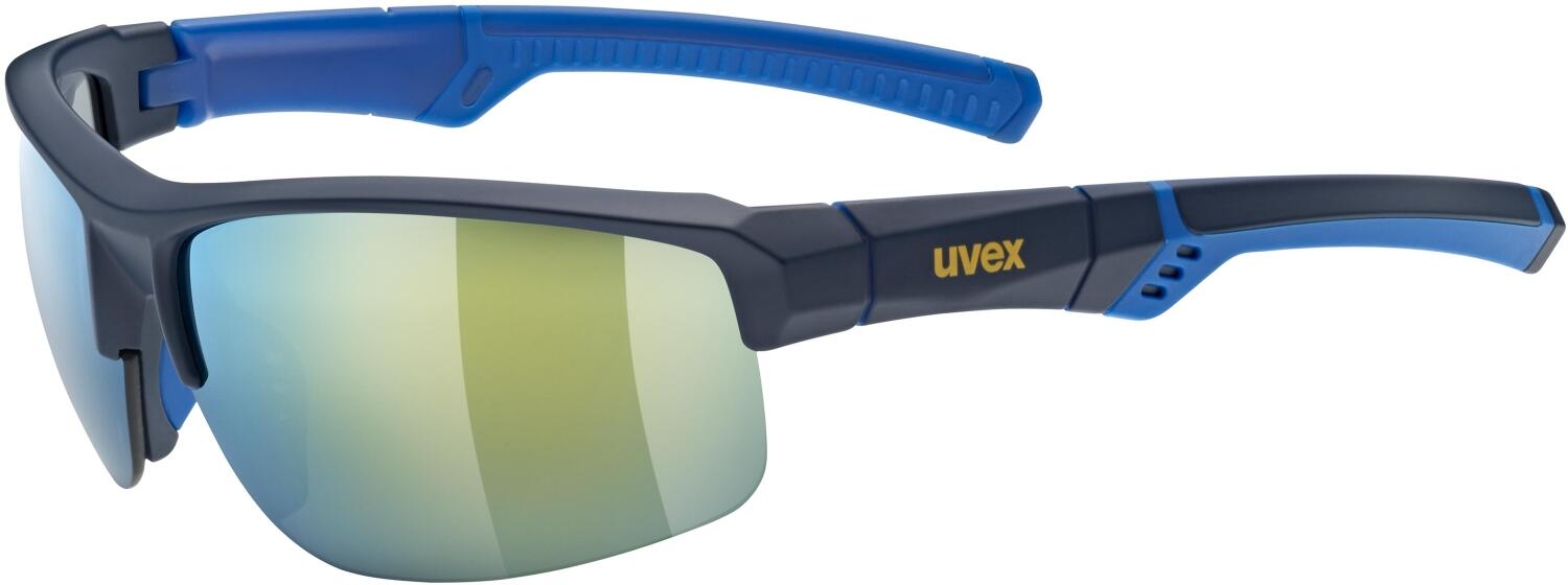 uvex Sportstyle 226 Sportbrille (5517 blue mat, mirror yellow (S3)) von uvex