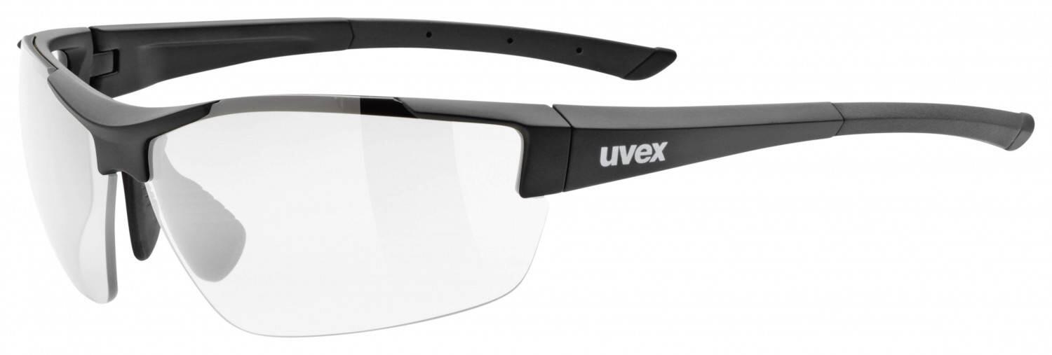 uvex Sportstyle 612 Variomatic light Sportbrille (2290 black matt, variomatic smoke) von uvex