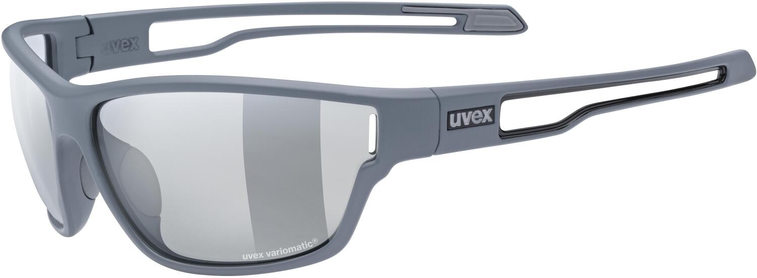 uvex Sportstyle 806 Variomatic Sportbrille (5501 grey matt, variomatic smoke (S1-3)) von uvex