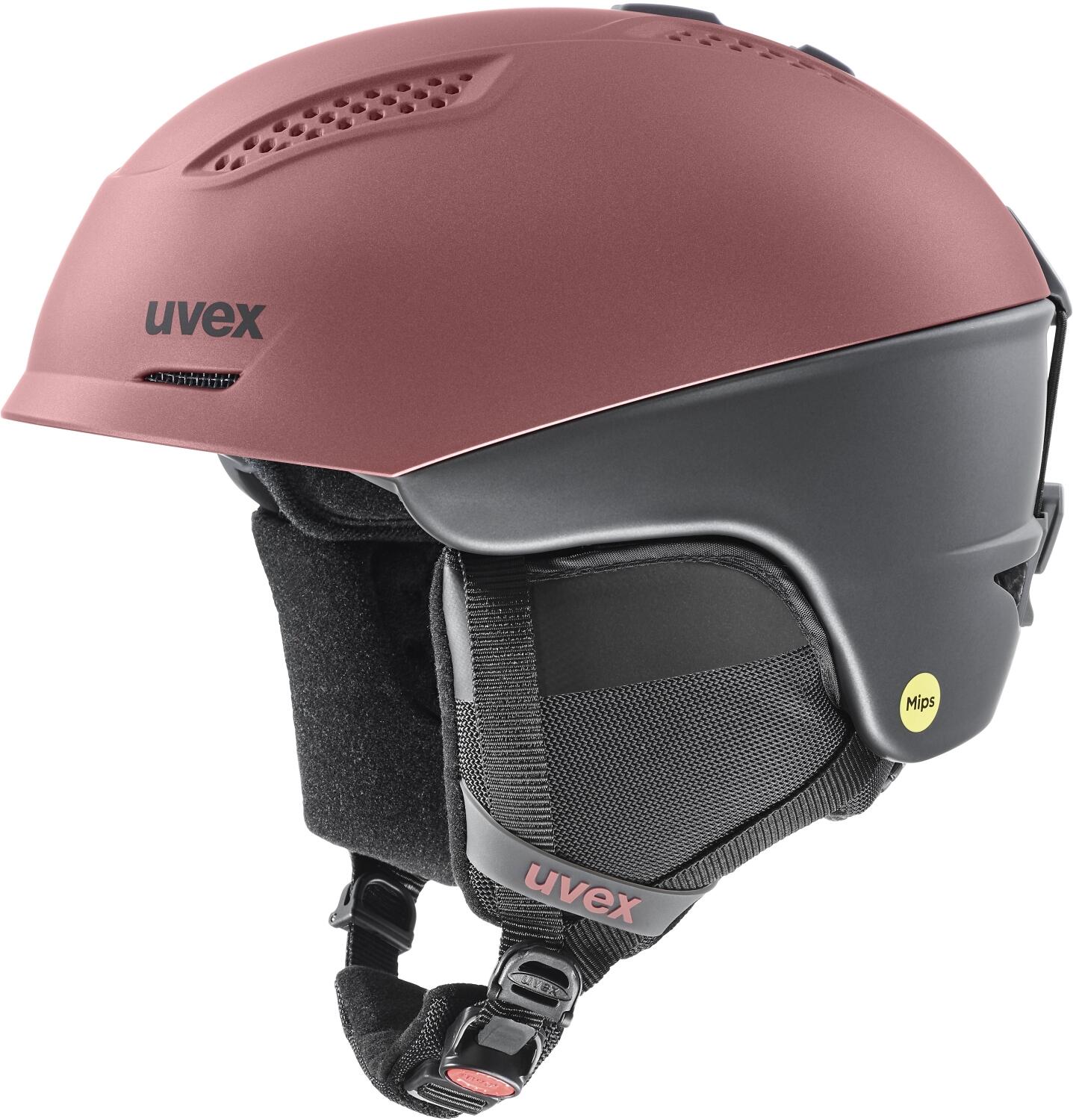 uvex Ultra Mips Skihelm (51-55 cm, 20 antique rose/grey matt) von uvex