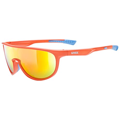 uvex Unisex Kinder, sportstyle 515 Sportbrille, orange matt/mirror orange, one size von Uvex