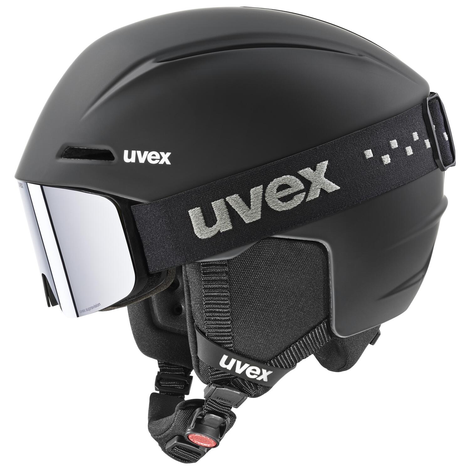 uvex Viti Kinder Skihelm Set (54-58 cm, 13 black matt) von uvex