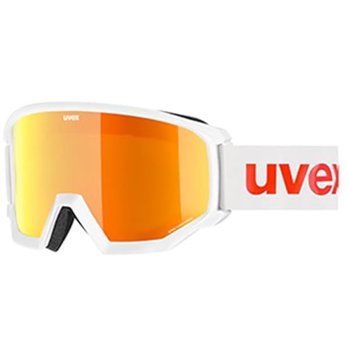uvex athletic CV - Skibrille für Damen und Herren - Filterkategorie 2 - konstraststeigernd - weiß matt SL/orange-grün - one size uvex athletic CV - Skibrille für Damen und Herren - Filterkategorie 2 - konstraststeigernd - weiß matt SL/orange-grün - one size von Uvex