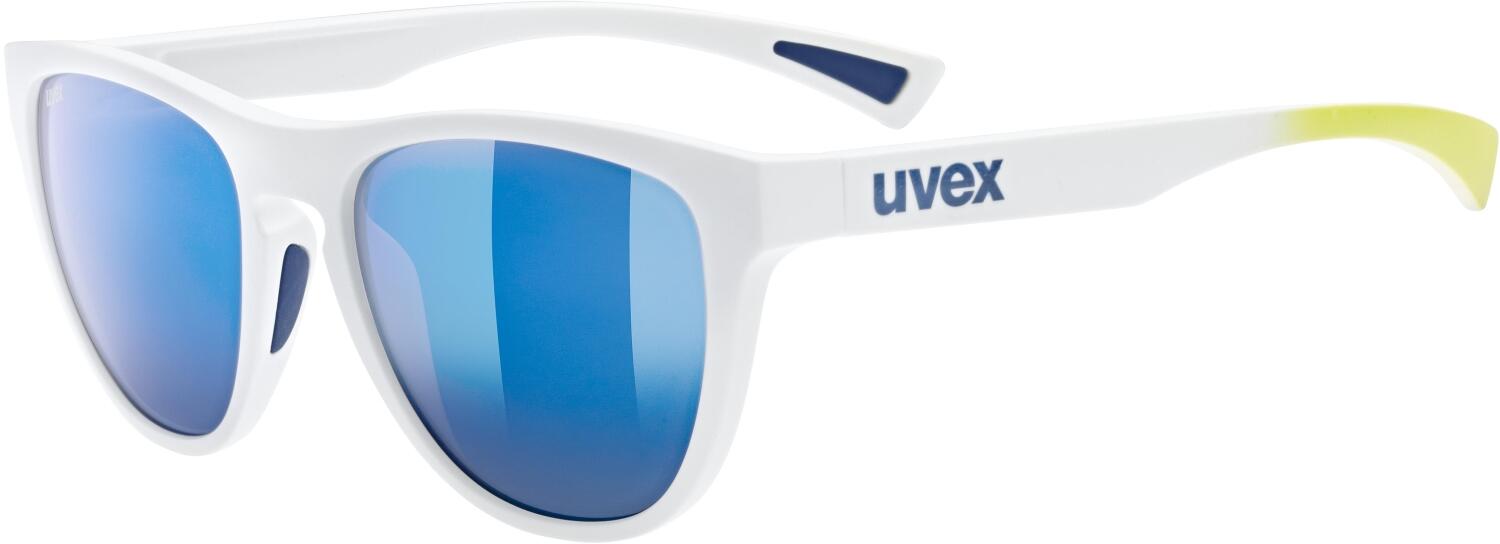 uvex esntl Spirit Sportbrille (8816 white matt, mirror blue (S3)) von uvex