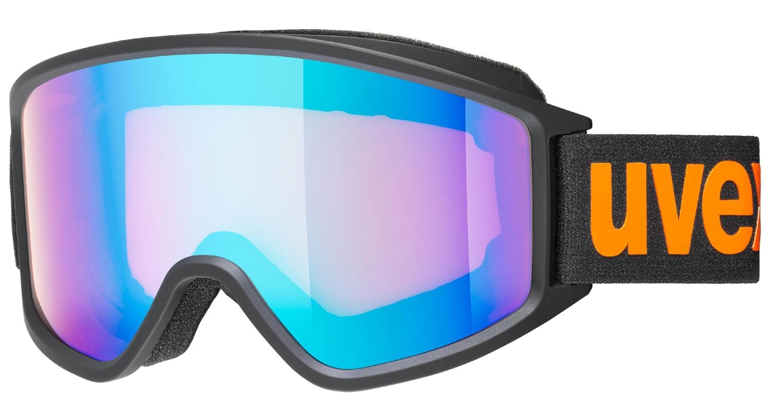 uvex g.gl 3000 CV Skibrille OTG (2130 black mat, mirror blue/colorvision orange (S2)) von uvex