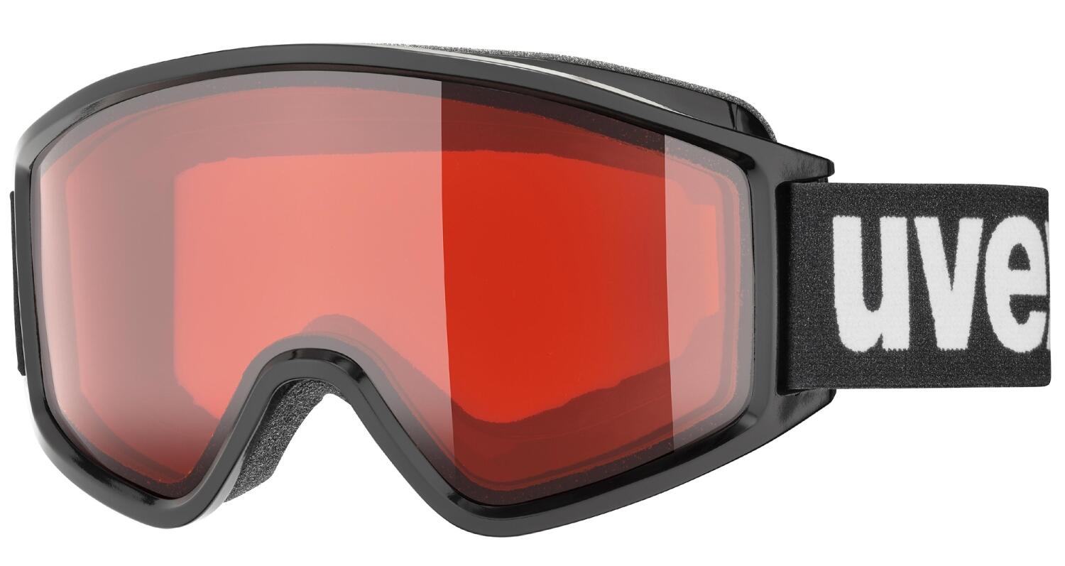 uvex g.gl 3000 LGL Brillenträger Skibrille (2030 black, lasergold lite/rose (S2)) von uvex