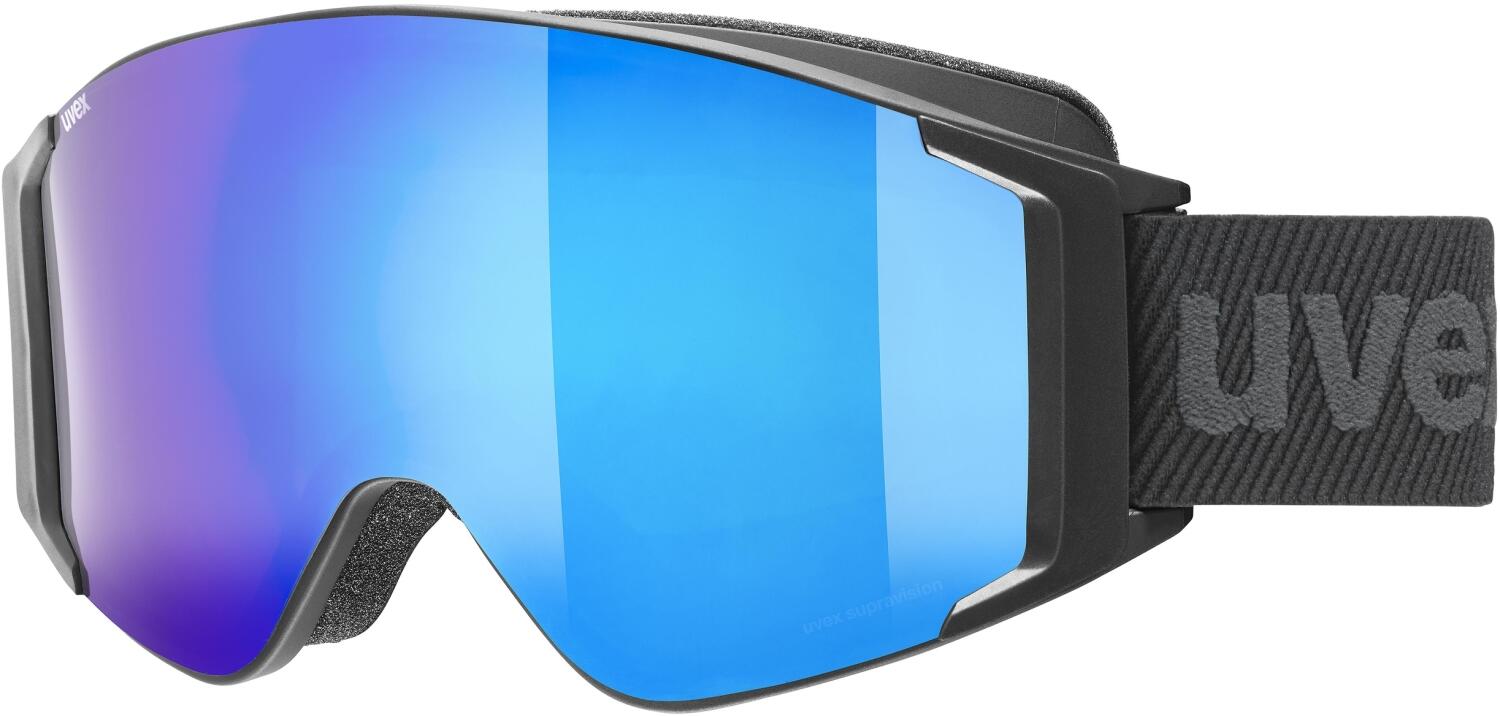 uvex g.gl 3000 Take Off Skibrille Brillenträger (4030 black matt, mirror blue/lasergold lite/clear (S1/S3)) von uvex
