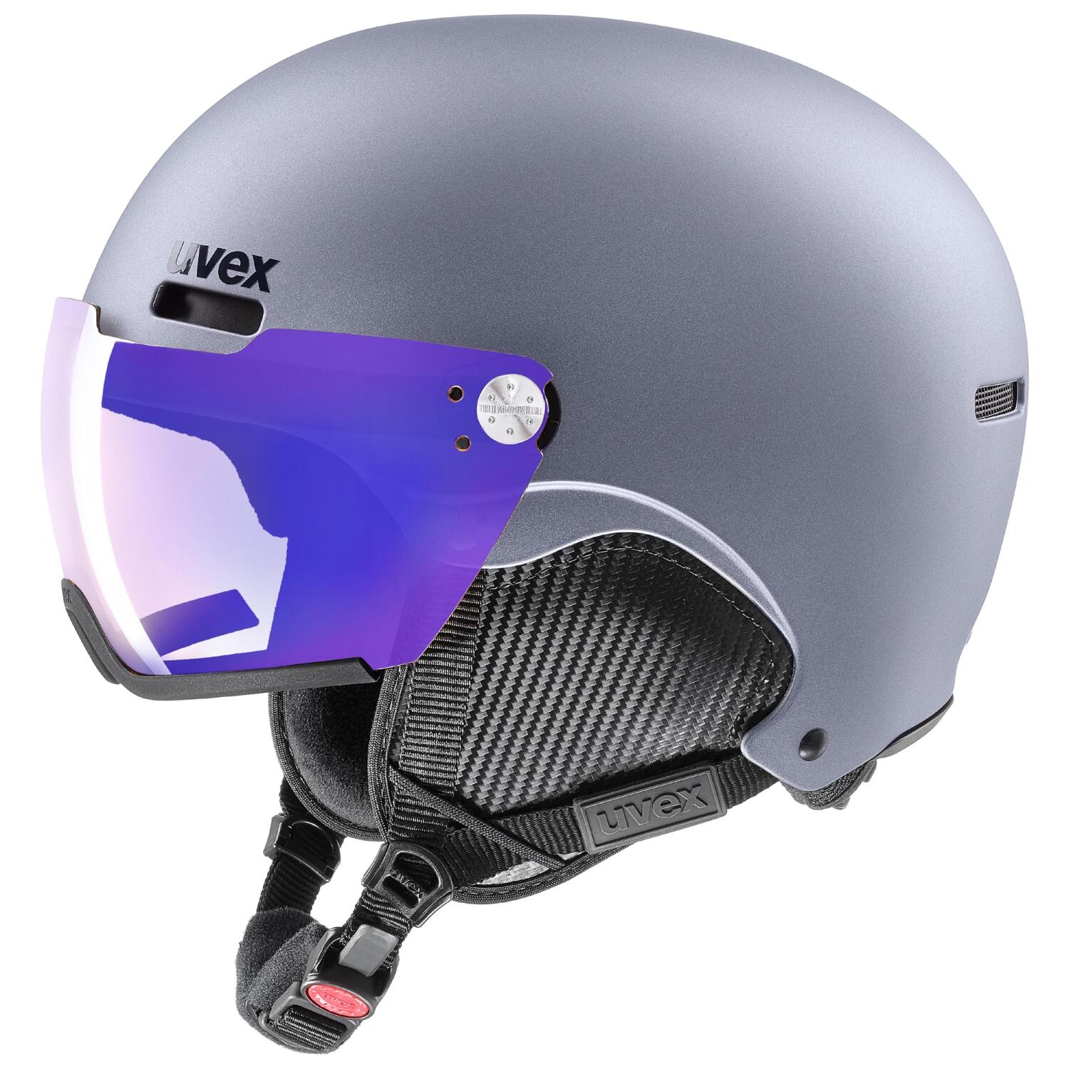 uvex hlmt 500 Visier Variomatic Skihelm (59-62 cm, 50 strato metallic matt) von uvex