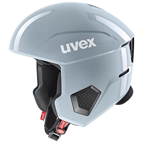 uvex invictus - Skihelm für Damen und Herren - optimierte Belüftung - Notfall-Wangenpolster - glacier - 55-56 cm von Uvex