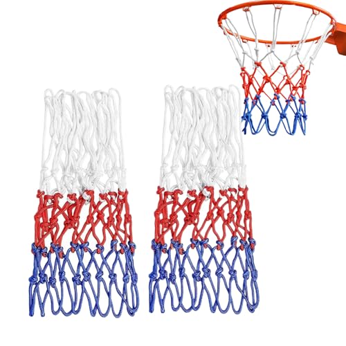 2 Stück Basketball Netz Wetterfest,Basketballnetz Outdoor Wetterfest,Standard Größe Nylon Basketballkorb Netze,für Standard Größe BasketballKorb,Netz für Basketballkorb Outdoor 2 Stück Basketball Netz Wetterfest,Basketballnetz Outdoor Wetterfest,Standard Größe Nylon Basketballkorb Netze,für Standard Größe BasketballKorb,Netz für Basketballkorb Outdoor von vcsjw
