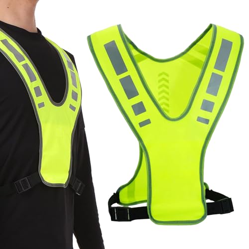 vcsjw Warnweste Fahrrad,Flexibel Einstellbar Reflektierende Weste,Reflektorweste Fahrrad,Reflektierende Jacke,Laufweste Reflektierend,Warnweste,Für Damen & Herren - Atmungsaktiv - Leicht vcsjw Warnweste Fahrrad,Flexibel Einstellbar Reflektierende Weste,Reflektorweste Fahrrad,Reflektierende Jacke,Laufweste Reflektierend,Warnweste,Für Damen & Herren - Atmungsaktiv - Leicht von vcsjw