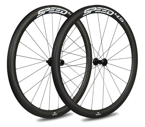 Veltec Unisex – Erwachsene Laufradsatz Speed 4.5 19mm SR Rim-Brake Shimano QR, schwarz/weiß, 622-19 Veltec Unisex – Erwachsene Laufradsatz Speed 4.5 19mm SR Rim-Brake Shimano QR, schwarz/weiß, 622-19 von Veltec