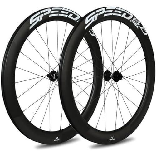 Veltec Unisex – Erwachsene Laufradsatz Speed 6.0 18mm SR Disc XDR 12x100/12x142, schwarz/weiß, 622-18 von Veltec