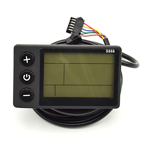 veorly S866 Fahrrad Display LCD Meter für Intelligent Controller Elektrisches Fahrrad Panel SM Stecker Fahrrad,36V-48V B von veorly