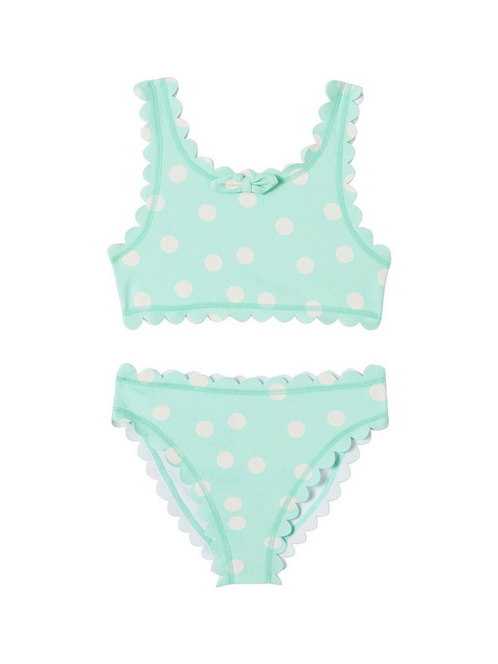 vertbaudet Badeanzug Mädchen Bikini mit Tupfen vertbaudet Badeanzug Mädchen Bikini mit Tupfen von vertbaudet