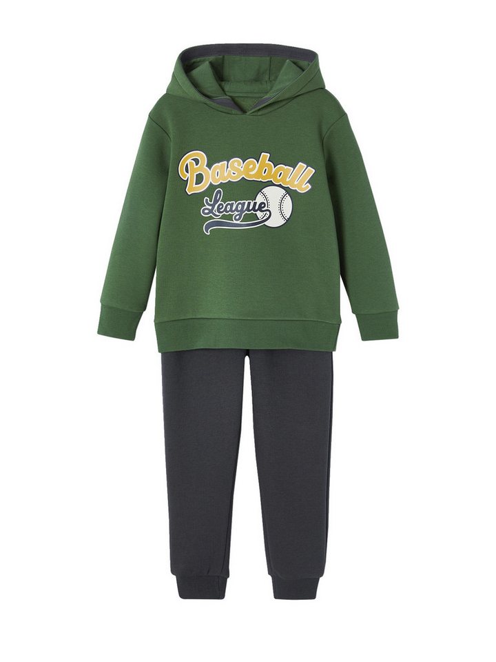 vertbaudet Hose & Shorts Jungen Sport-Set: Kapuzensweatshirt & Jogginghose vertbaudet Hose & Shorts Jungen Sport-Set: Kapuzensweatshirt & Jogginghose von vertbaudet