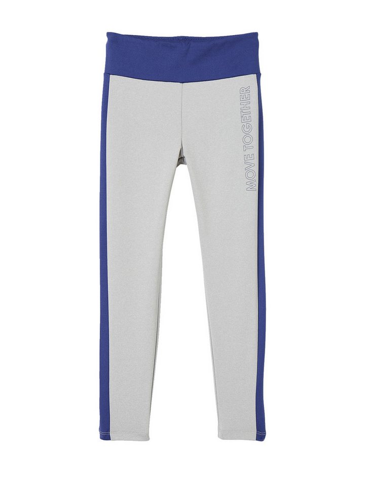 vertbaudet Leggings Mädchen Sportleggings mit seitlichen Streifen vertbaudet Leggings Mädchen Sportleggings mit seitlichen Streifen von vertbaudet