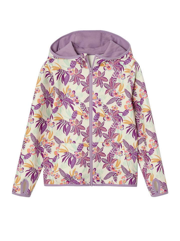 vertbaudet Sweatjacke Mädchen Sportjacke, Kapuze Reiverschluss mit Kinnschutz vertbaudet Sweatjacke Mädchen Sportjacke, Kapuze Reiverschluss mit Kinnschutz von vertbaudet