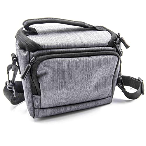 vhbw Polyester Foto-Tasche grau kompatibel mit Kamera Pentax Q10, Q5, Q7 von vhbw