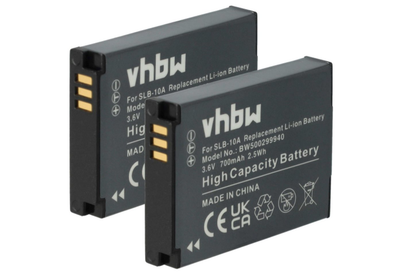 vhbw kompatibel mit Silvercrest Action Cam SCAA 5.00 A1 Kamera-Akku Li-Ion 700 mAh (3,6 V) von vhbw