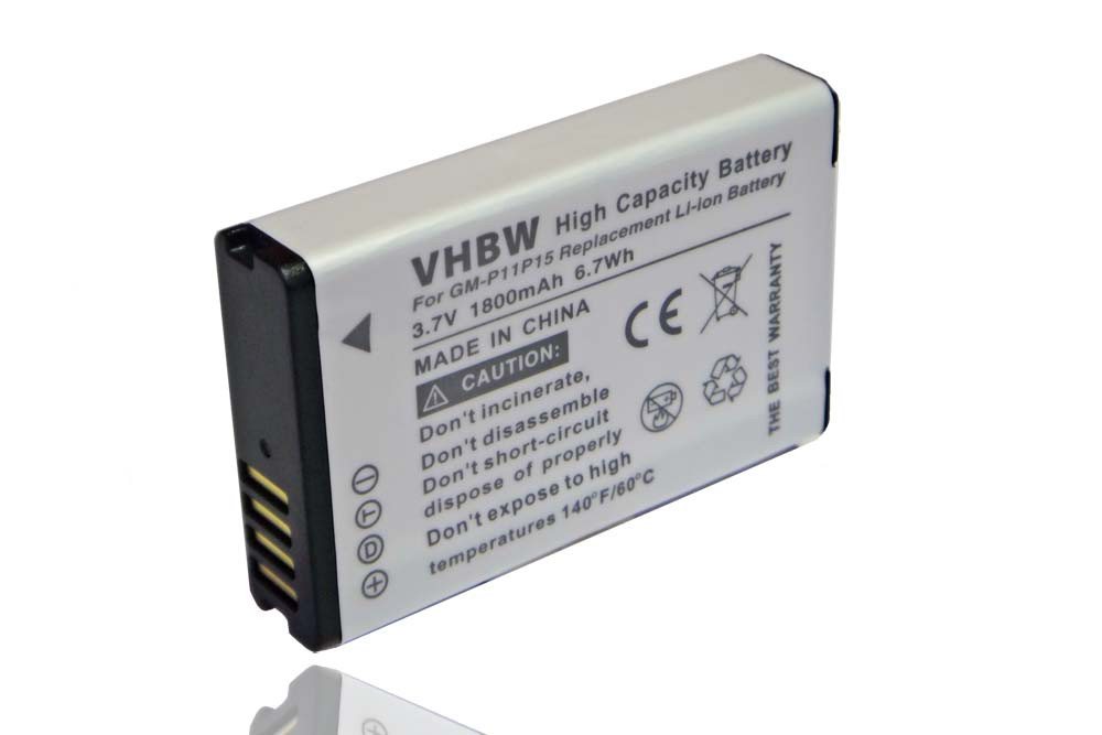 vhbw passend für Garmin Virb Elite Action HD Camera 1.4 Navigation (1800 Kamera-Akku Li-Ion 1800 mAh vhbw passend für Garmin Virb Elite Action HD Camera 1.4 Navigation (1800 Kamera-Akku Li-Ion 1800 mAh von vhbw