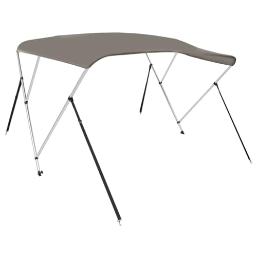 vidaXL 3-Bow Bimini Top, Bootsverdeck 4 verstellbare Nylonriemen, Sonnensegel Sonnenschutz für Boot, Sonnenverdeck Sonnendach, Grau 183x152x133cm vidaXL 3-Bow Bimini Top, Bootsverdeck 4 verstellbare Nylonriemen, Sonnensegel Sonnenschutz für Boot, Sonnenverdeck Sonnendach, Grau 183x152x133cm von vidaXL