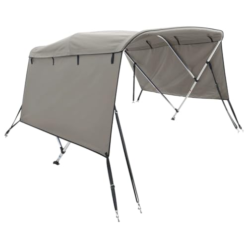 vidaXL 3 Bow Bimini Top mit Seitenteilen, Bootsverdeck mit Aluminiumrahmen, Sonnenverdeck Boot Sonnensegel, Anthrazitgrau 600D Polyester vidaXL 3 Bow Bimini Top mit Seitenteilen, Bootsverdeck mit Aluminiumrahmen, Sonnenverdeck Boot Sonnensegel, Anthrazitgrau 600D Polyester von vidaXL