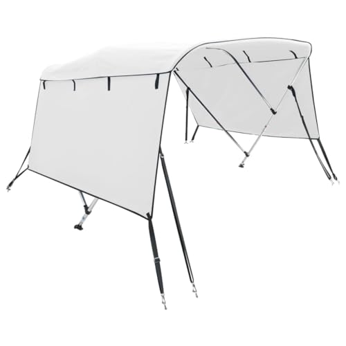 vidaXL 3 Bow Bimini Top mit Seitenteilen, Bootsverdeck mit Aluminiumrahmen, Sonnenverdeck Boot Sonnensegel, Weiß 600D Polyester Aluminium vidaXL 3 Bow Bimini Top mit Seitenteilen, Bootsverdeck mit Aluminiumrahmen, Sonnenverdeck Boot Sonnensegel, Weiß 600D Polyester Aluminium von vidaXL