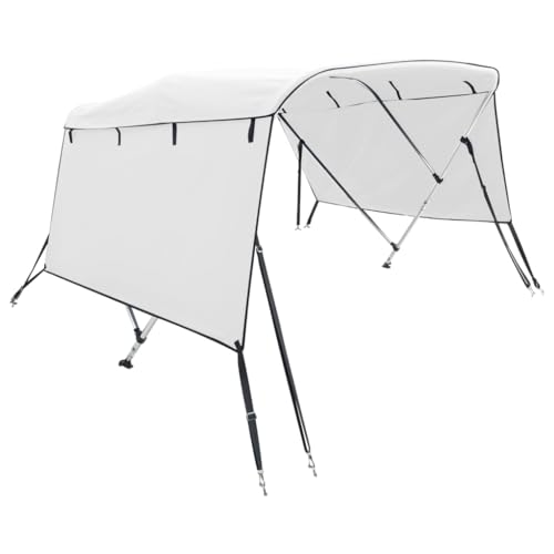 vidaXL 3 Bow Bimini Top mit Seitenteilen, Bootsverdeck mit Aluminiumrahmen, Sonnenverdeck Boot Sonnensegel, Weiß 600D Polyester Aluminium vidaXL 3 Bow Bimini Top mit Seitenteilen, Bootsverdeck mit Aluminiumrahmen, Sonnenverdeck Boot Sonnensegel, Weiß 600D Polyester Aluminium von vidaXL