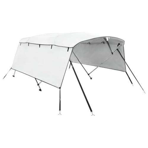 vidaXL 4 Bow Bimini Top mit Seitenteilen, Bootsverdeck mit Aluminiumrahmen, Sonnenverdeck Boot Sonnensegel, Weiß 600D Polyester Aluminium vidaXL 4 Bow Bimini Top mit Seitenteilen, Bootsverdeck mit Aluminiumrahmen, Sonnenverdeck Boot Sonnensegel, Weiß 600D Polyester Aluminium von vidaXL