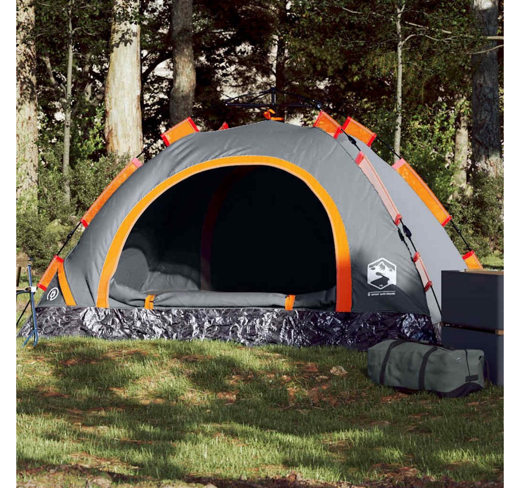 vidaXL Angelzelt, Campingzelt 2 Personen Grau und Orange Quick Release vidaXL Angelzelt, Campingzelt 2 Personen Grau und Orange Quick Release von vidaXL