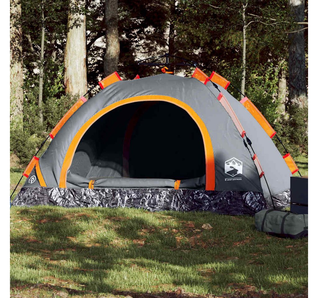 vidaXL Angelzelt, Campingzelt 4 Personen Grau und Orange Quick Release vidaXL Angelzelt, Campingzelt 4 Personen Grau und Orange Quick Release von vidaXL