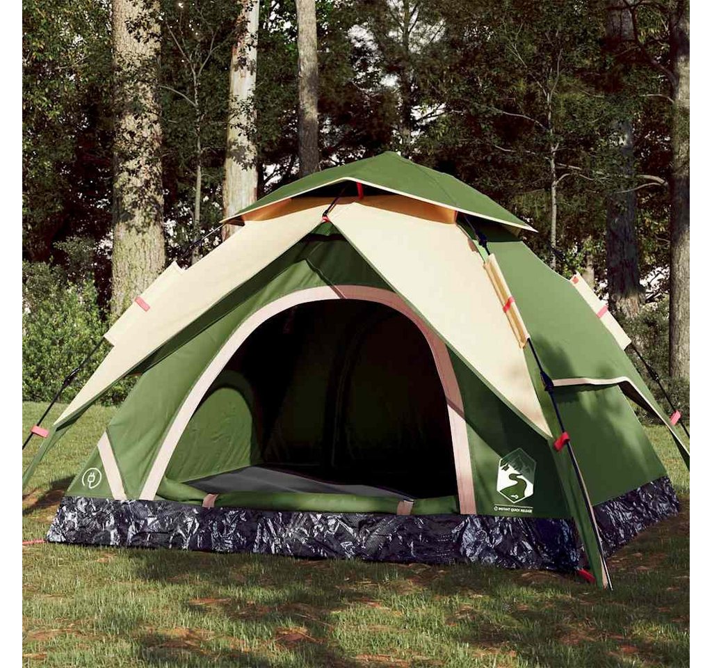 vidaXL Angelzelt, Kuppel-Campingzelt 4 Personen Grün Quick Release vidaXL Angelzelt, Kuppel-Campingzelt 4 Personen Grün Quick Release von vidaXL