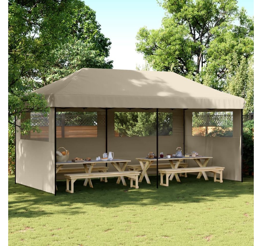 vidaXL Angelzelt, Partyzelt Faltbar Pop-Up mit 3 Seitenteilen Taupe vidaXL Angelzelt, Partyzelt Faltbar Pop-Up mit 3 Seitenteilen Taupe von vidaXL
