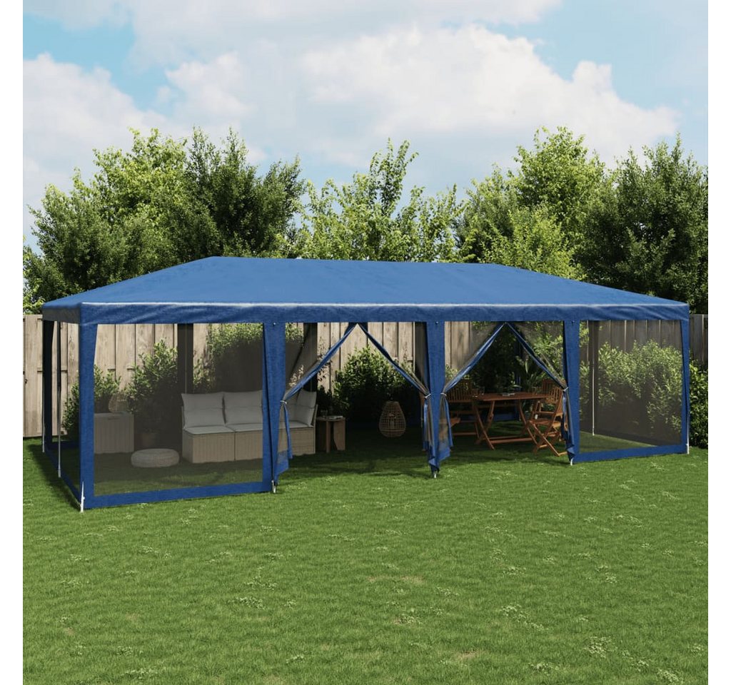 vidaXL Angelzelt, Partyzelt mit 12 Mesh-Seitenteilen Blau 8x4 m HDPE vidaXL Angelzelt, Partyzelt mit 12 Mesh-Seitenteilen Blau 8x4 m HDPE von vidaXL