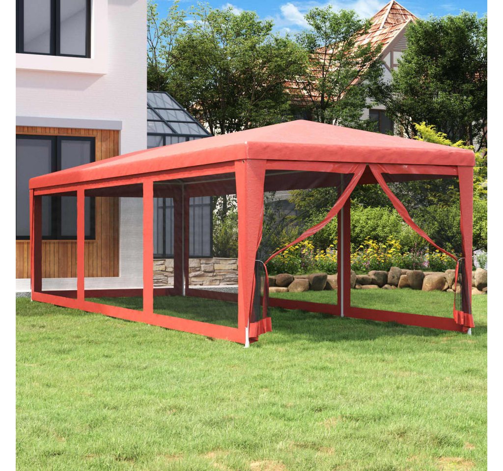 vidaXL Angelzelt, Partyzelt mit 8 Mesh-Seitenwänden Rot 3x9 m HDPE vidaXL Angelzelt, Partyzelt mit 8 Mesh-Seitenwänden Rot 3x9 m HDPE von vidaXL